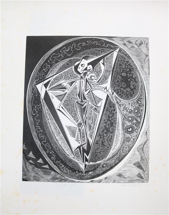 Portfolio of Prints by British Artists 1975 Sandra Blow, Terry Frost, Victor Pasmore, John Piper, 27 x 19in.